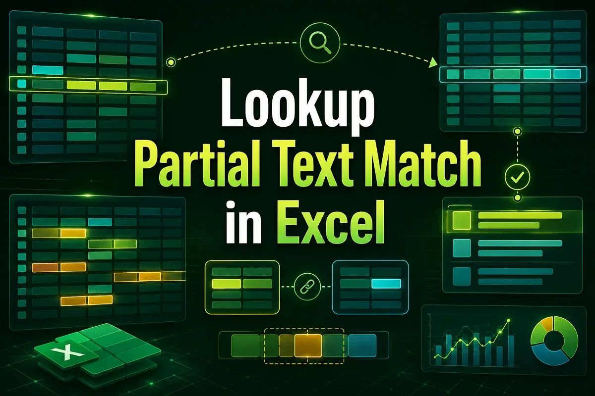 How to Lookup Partial Text Match in Excel (3 Suitable Examples)