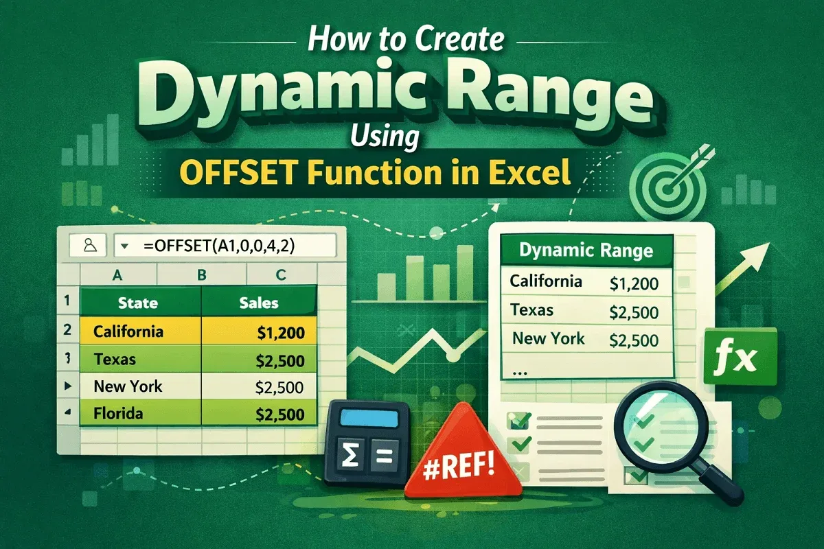 How to Create Dynamic Range Using OFFSET Function in Excel