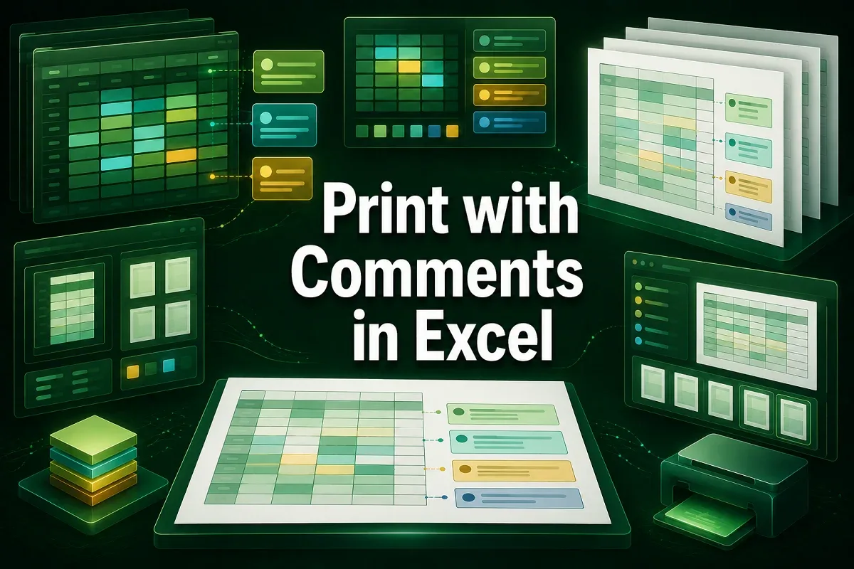 How to Print with Comments in Excel (2 Suitable Ways)