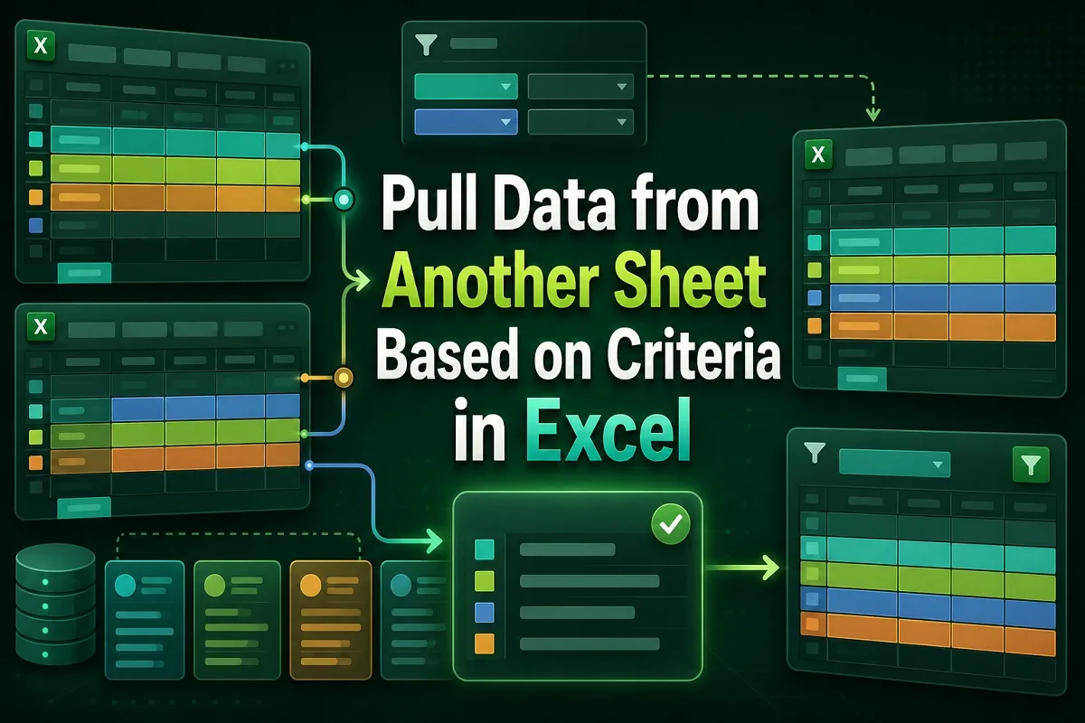 How to Pull Data from Another Sheet Based on Criteria in Excel