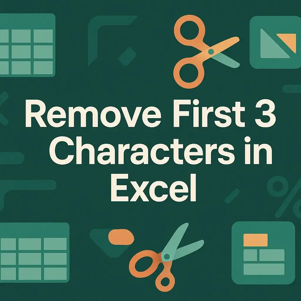 How to Remove First 3 Characters in Excel (6 Suitable Ways)