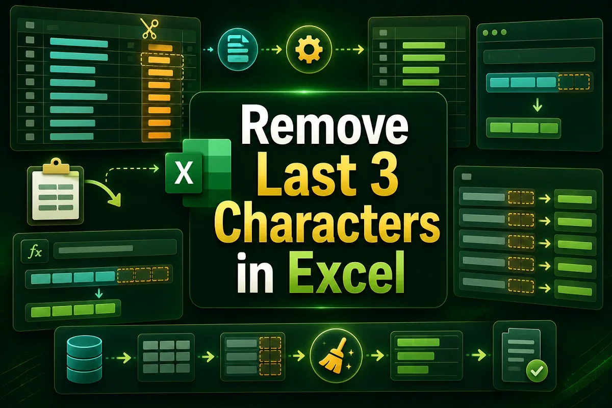 How to Remove Last 3 Characters in Excel (4 Easy Methods)