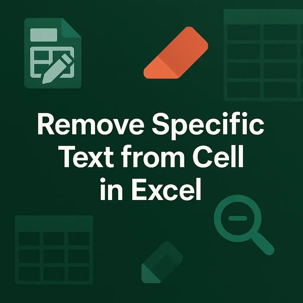 How to Remove Specific Text from Cell in Excel (5 Effective Ways)