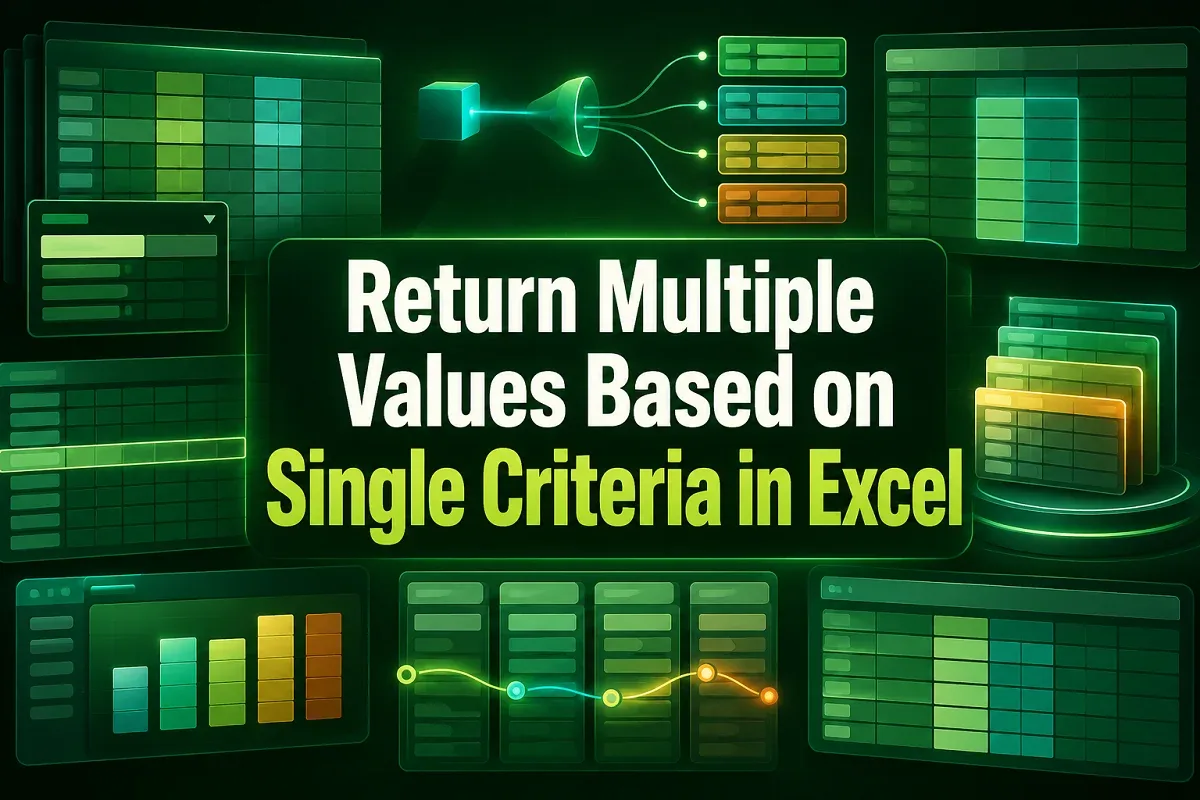 How to Return Multiple Values Based on Single Criteria in Excel
