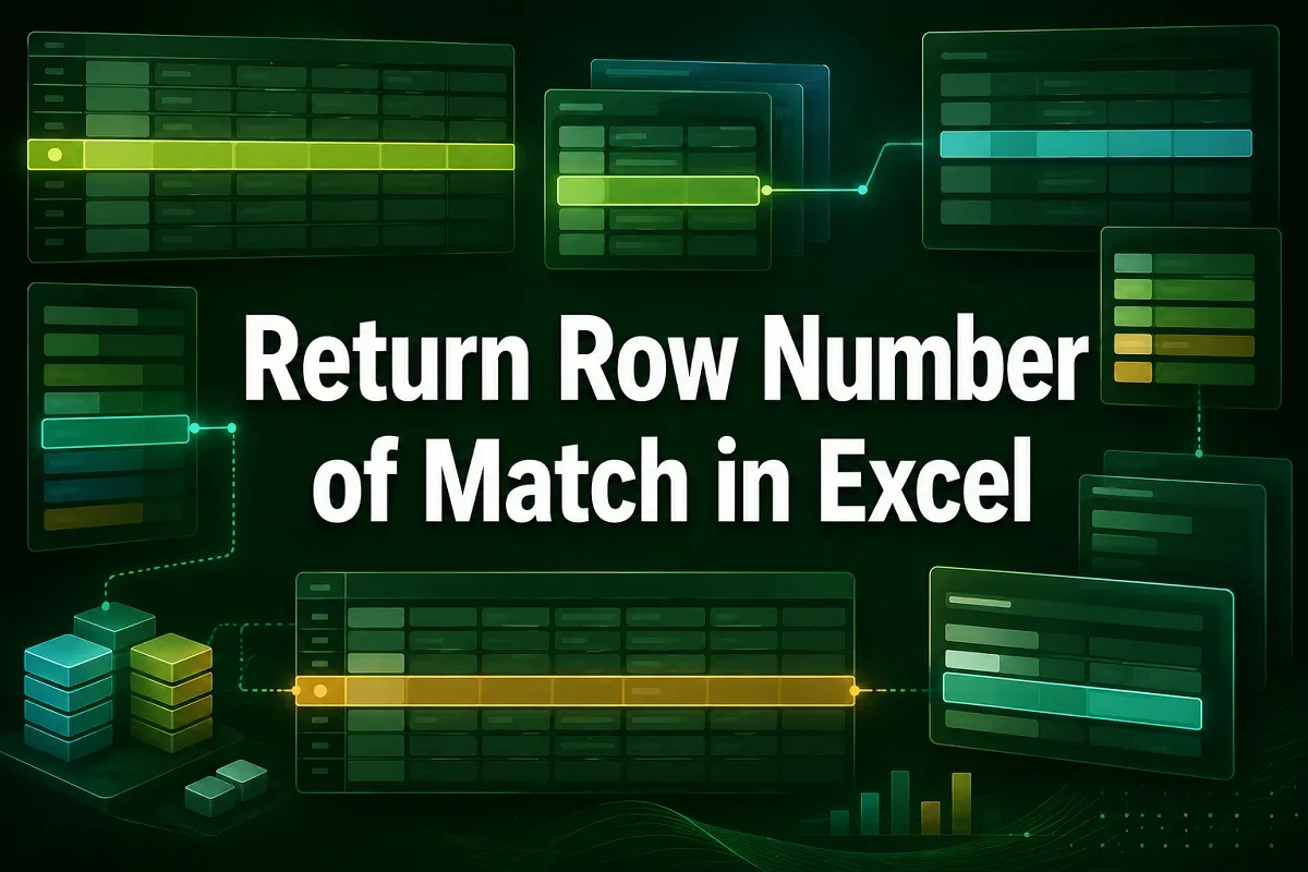 How to Return Row Number of Match in Excel (8 Suitable Ways)