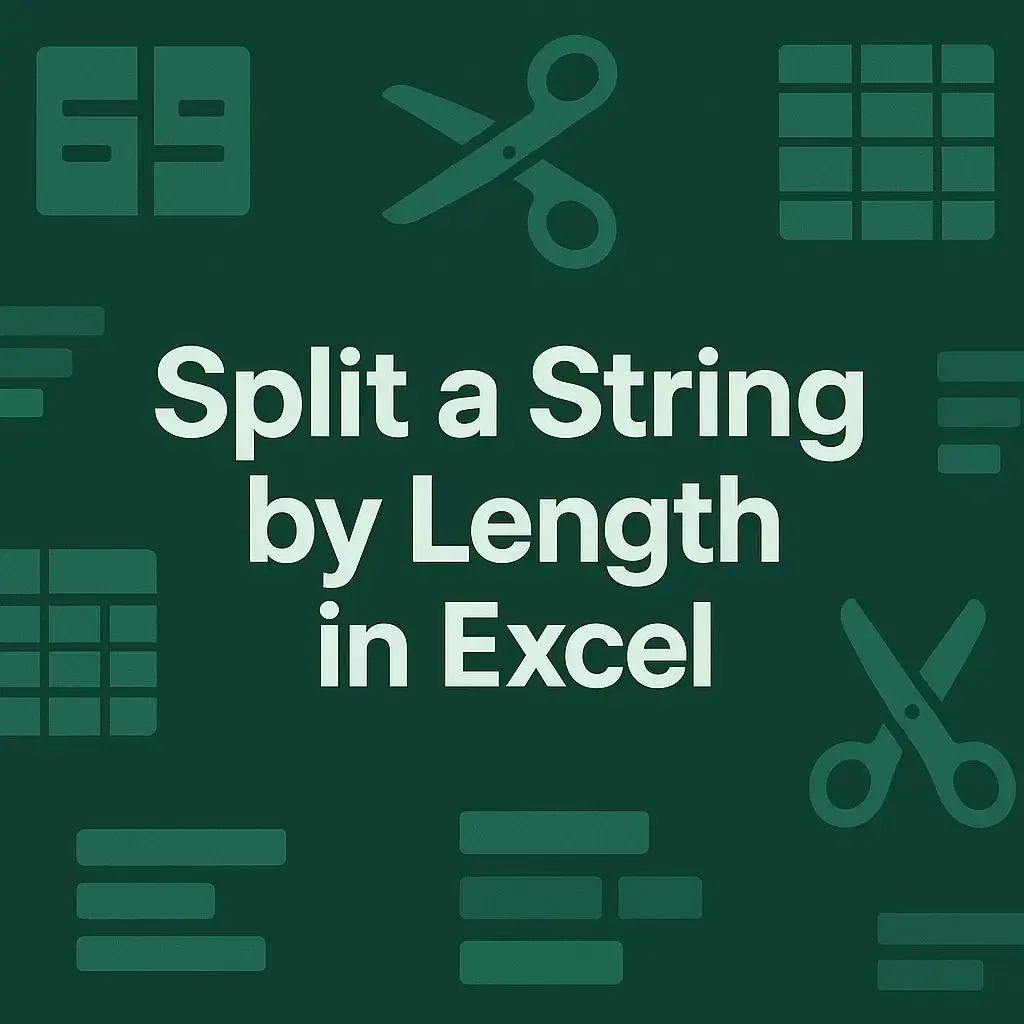 How to Split a String by Length in Excel (4 Different Ways)