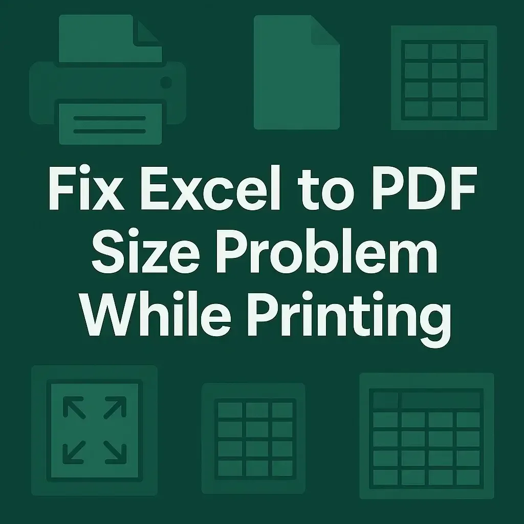 How to Fix Excel to PDF Size Problem While Printing (4 Solutions)