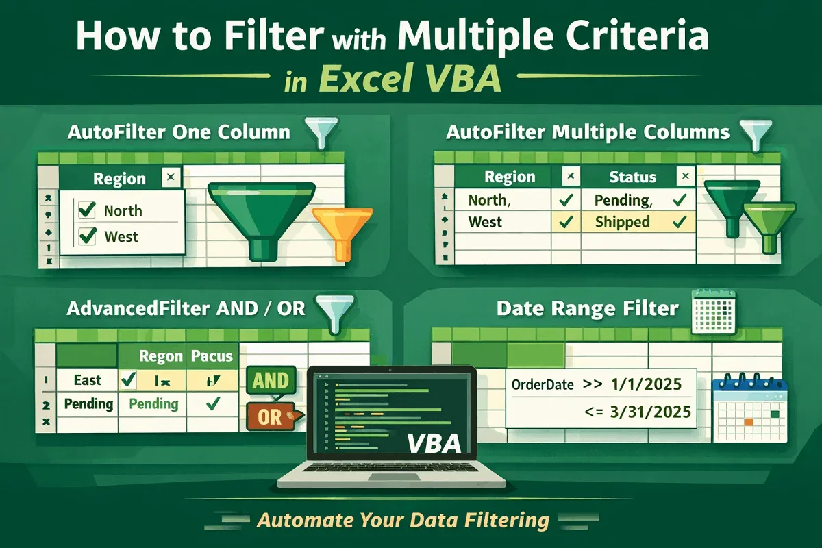 How to Filter with Multiple Criteria in Excel VBA