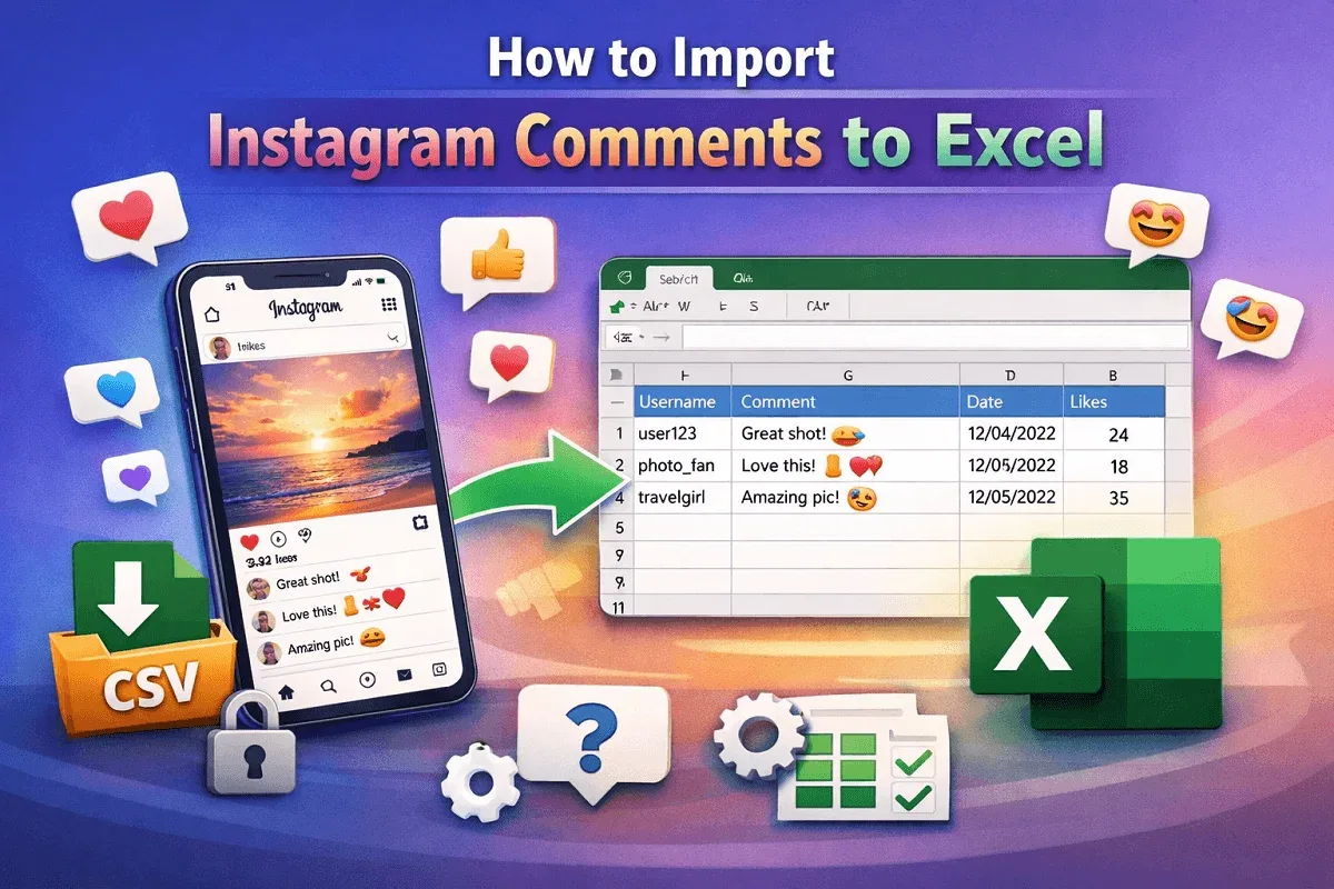 How to Import Instagram Comments to Excel