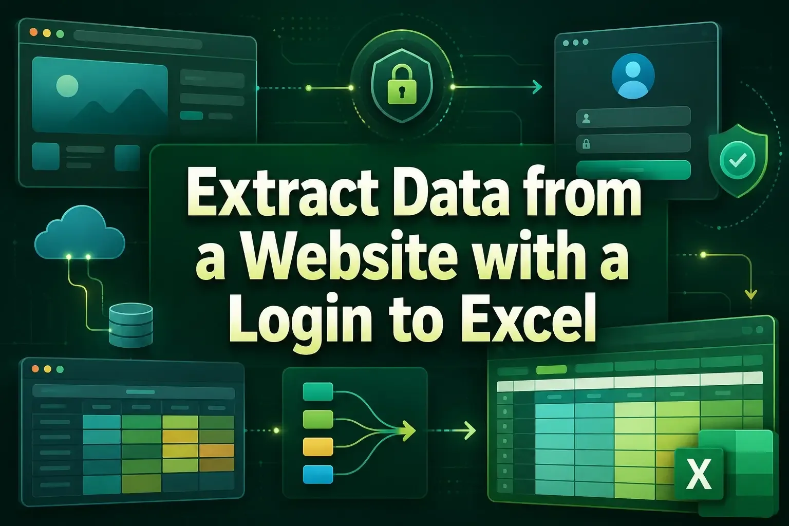 How to Extract Data from a Website with a Login to Excel​