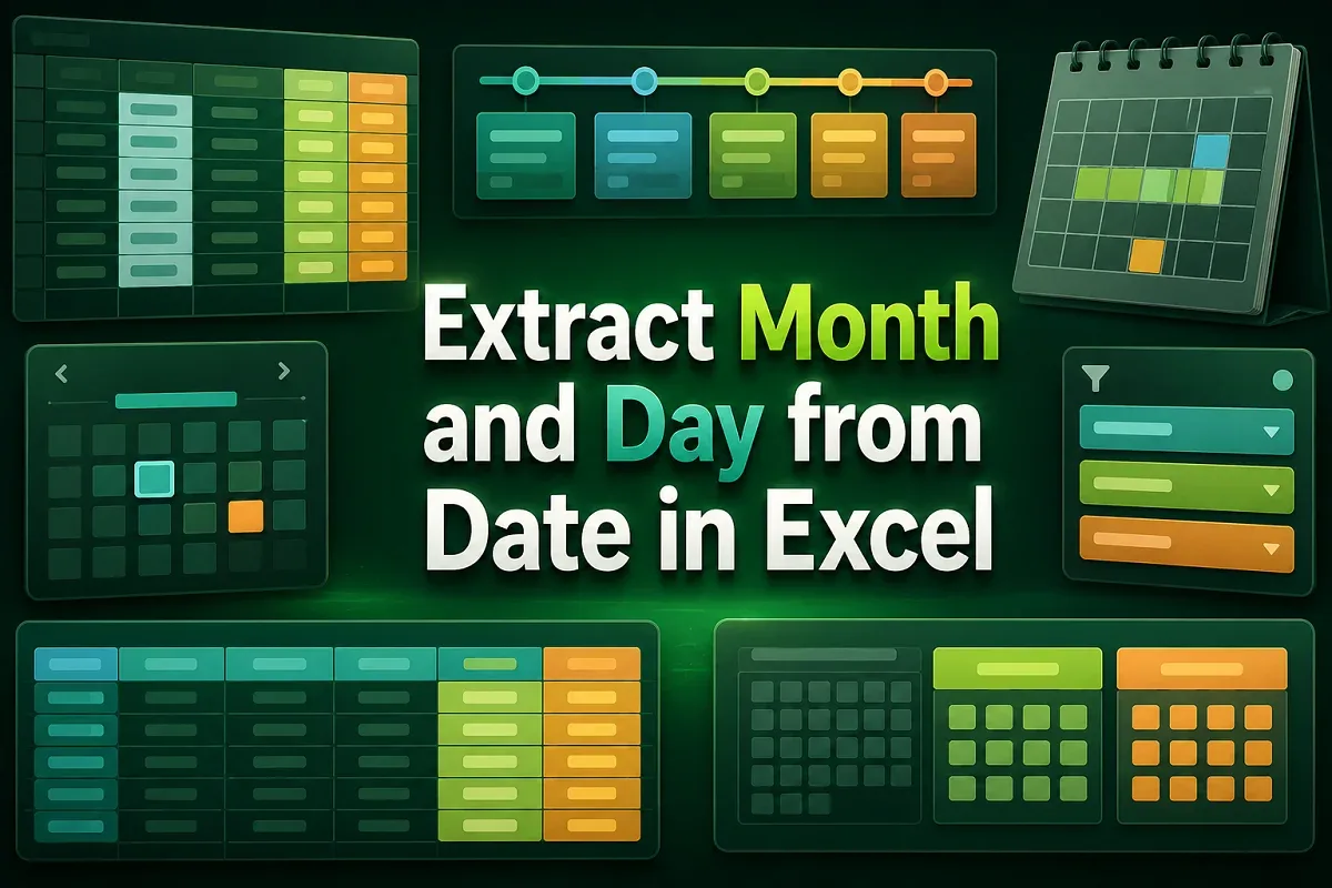 How to Extract Month and Day from Date in Excel (5 Easy Ways)