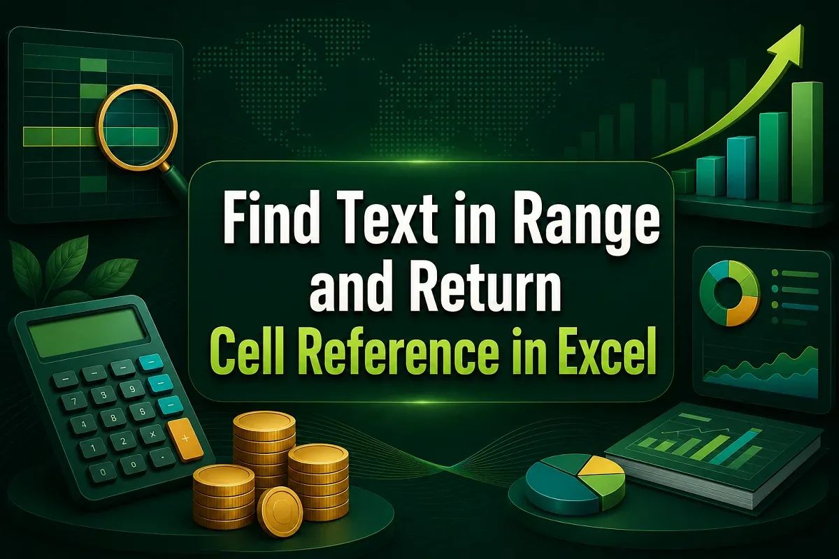 How To Find Text in Range and Return Cell Reference in Excel