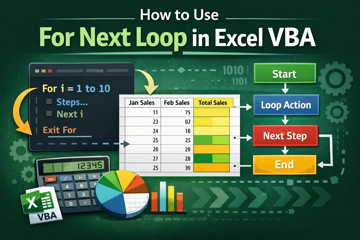 How to Use For Next Loop in Excel VBA