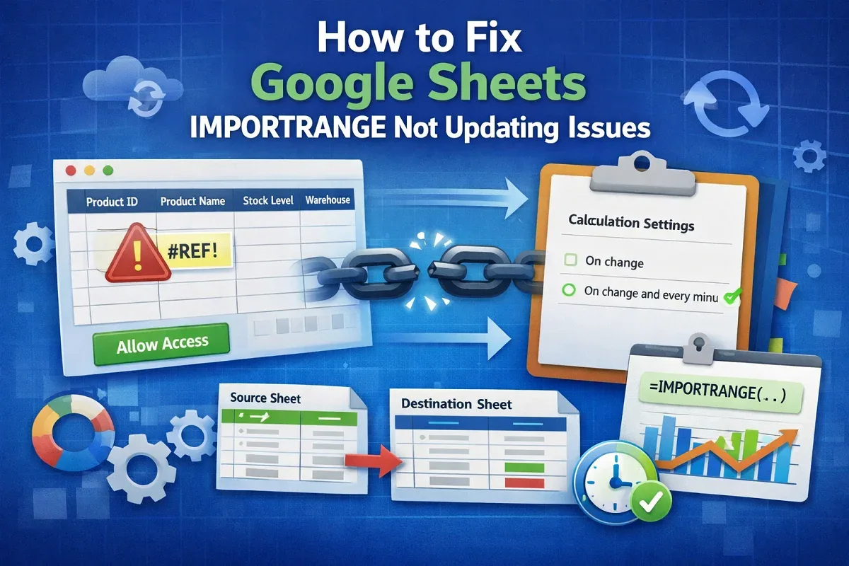 How to Fix Google Sheets IMPORTRANGE Not Updating Issues