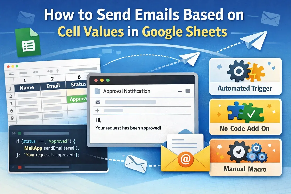 How to Send Emails Based on Cell Values in Google Sheets