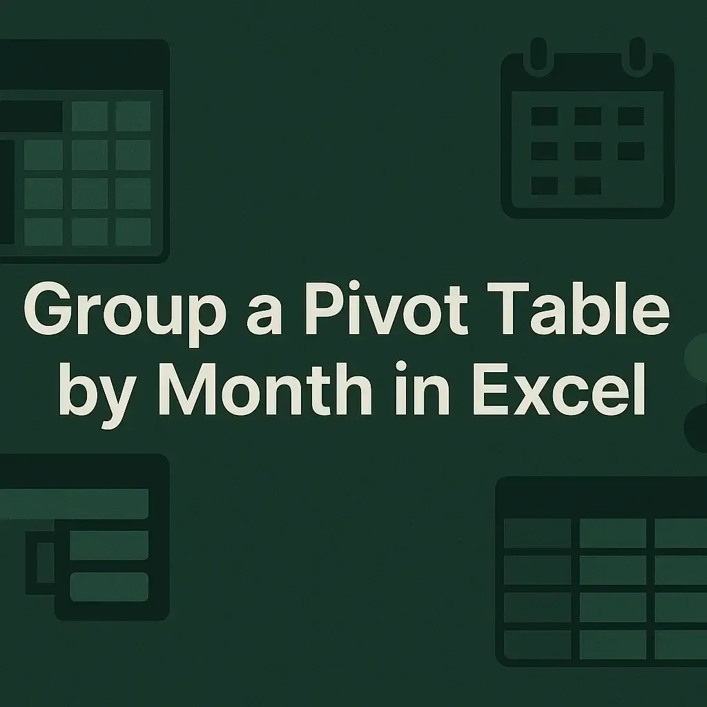 How to Group a Pivot Table by Month in Excel (2 Criteria)