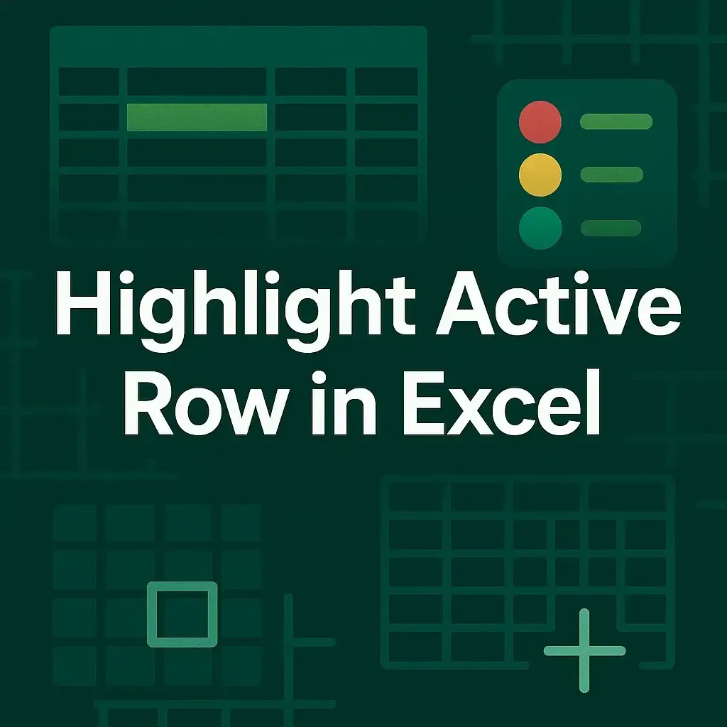 How to Highlight Active Row in Excel (3 Useful Methods)
