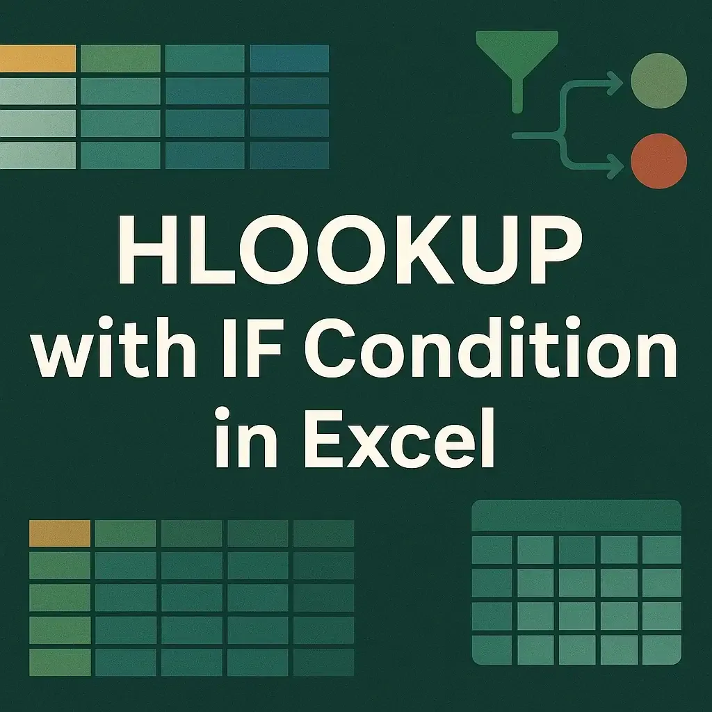 How to Use HLOOKUP with IF Condition in Excel (3 Examples)
