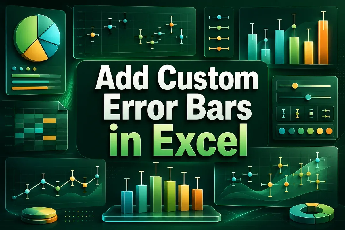 How to Add Custom Error Bars in Excel (2 Easy & Quick Methods)