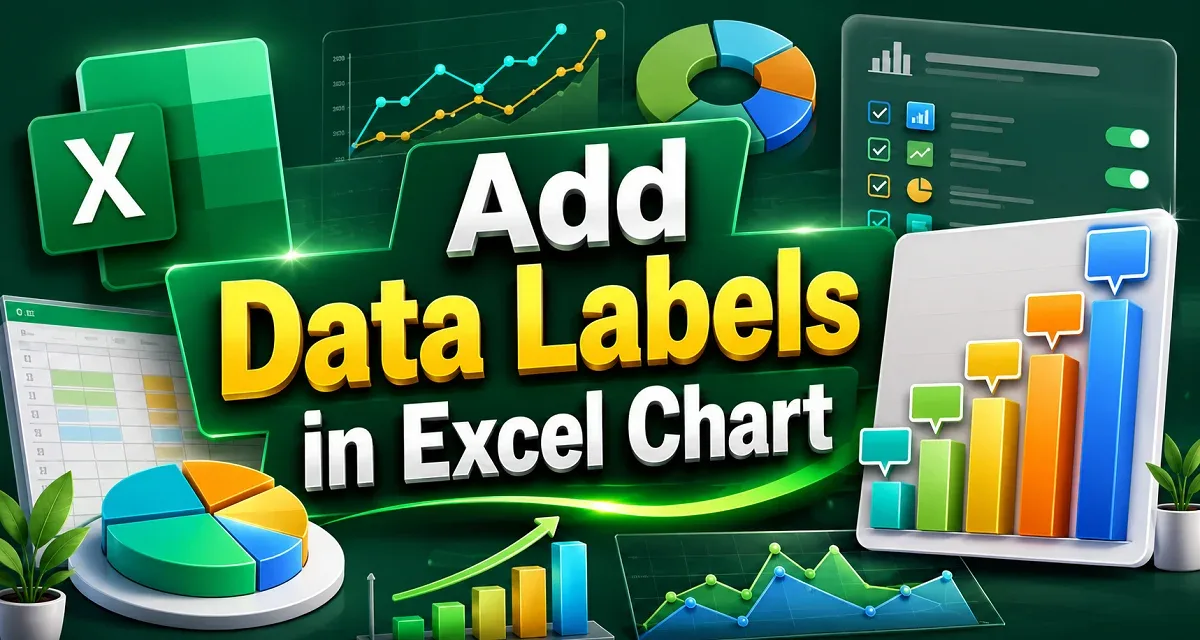 How to Add Data Labels in Excel Chart (4 Simple Methods)