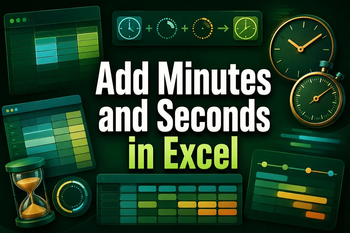 How to Add Minutes and Seconds in Excel (4 Suitable Ways)