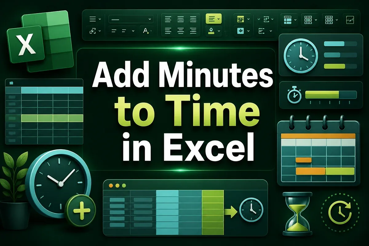 How to Add Minutes to Time in Excel (5 Useful Formulas)