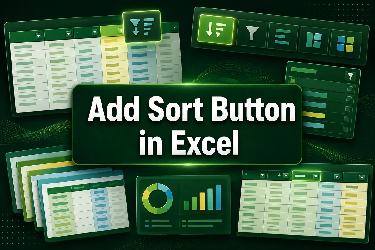 How to Add Sort Button in Excel (4 Quick Methods)
