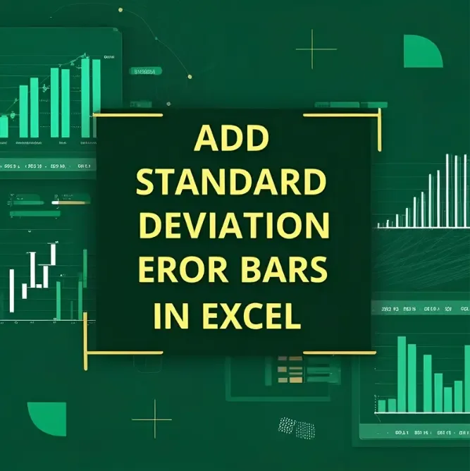 How to Add Standard Deviation Error Bars in Excel