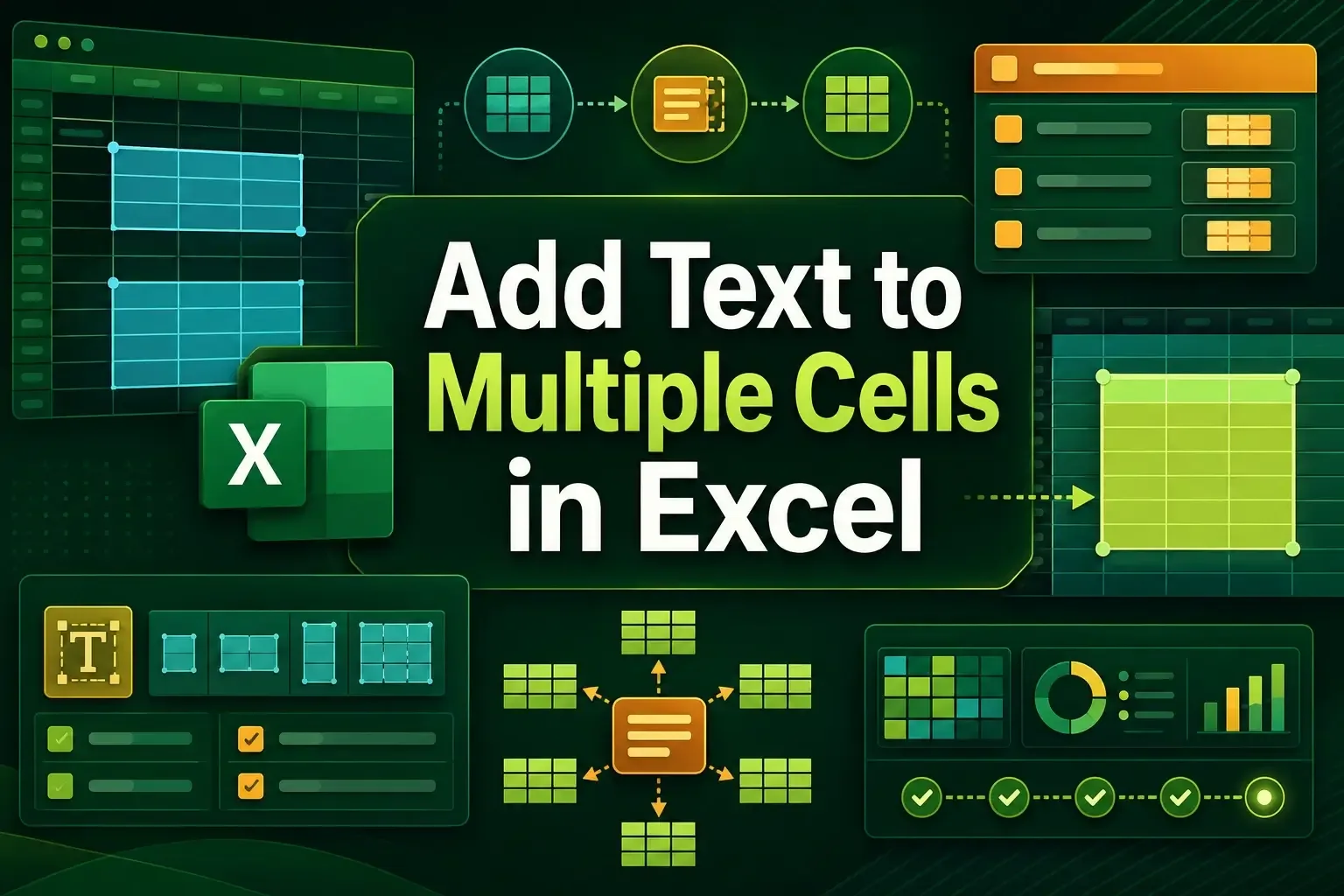 How to Add Text to Multiple Cells in Excel (8 Different Ways)