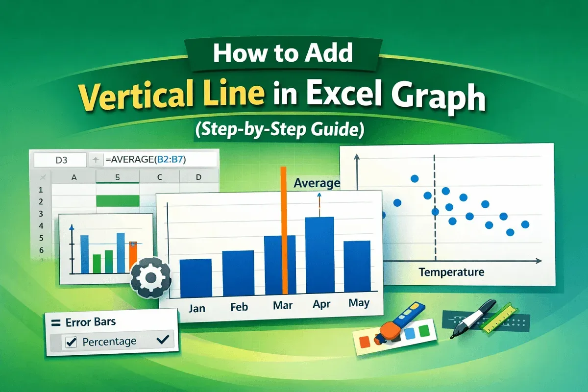 How to Add Vertical Line in Excel Graph (Step-by-Step Guide)