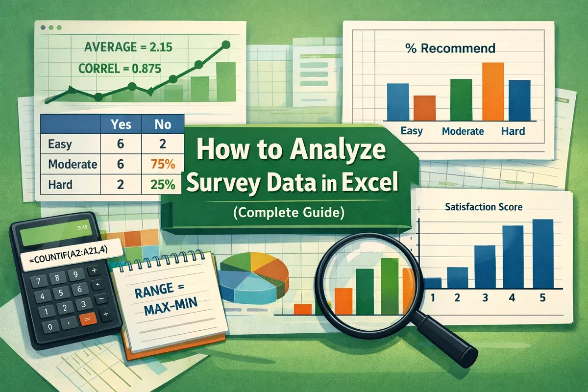 How to Analyze Survey Data in Excel (Complete Guide)