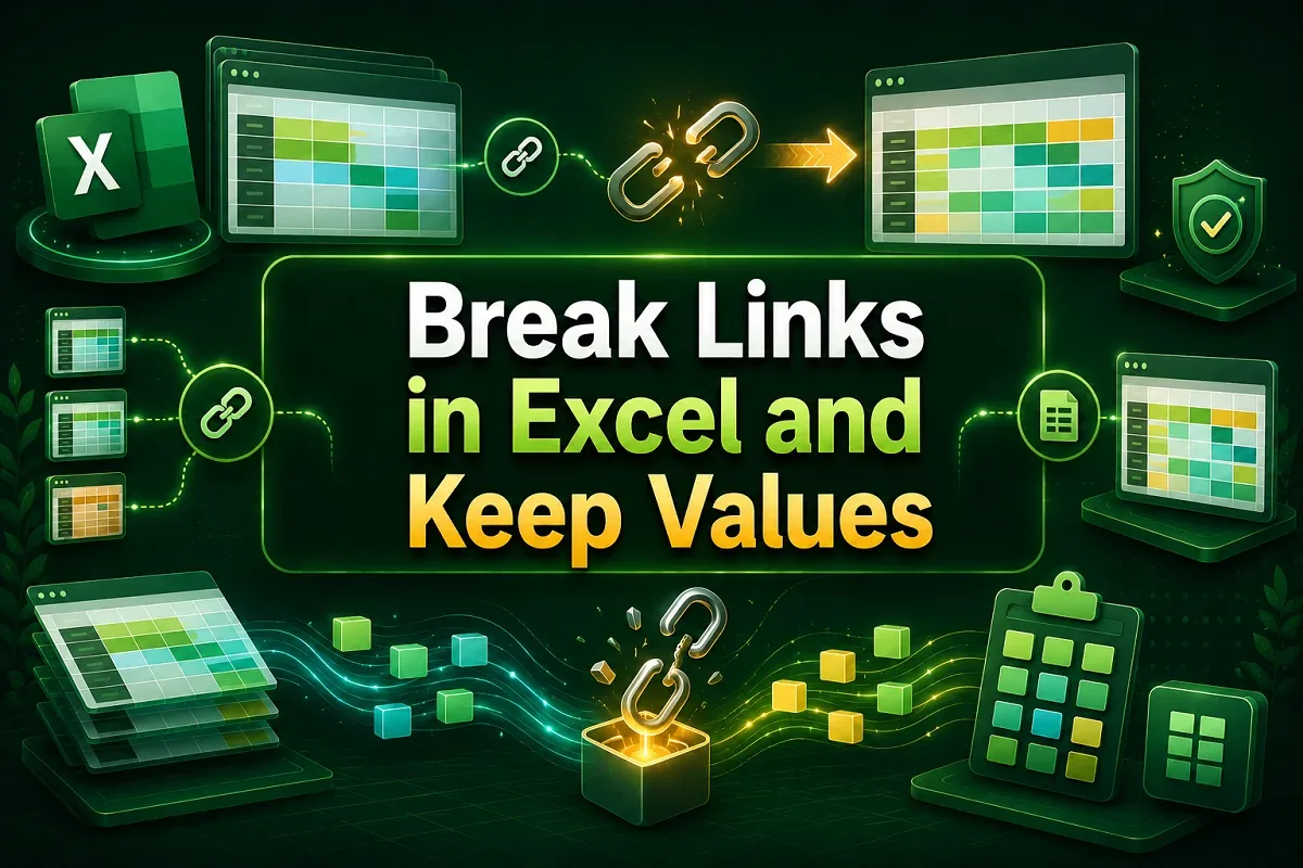 How to Break Links in Excel and Keep Values (4 Easy Ways)