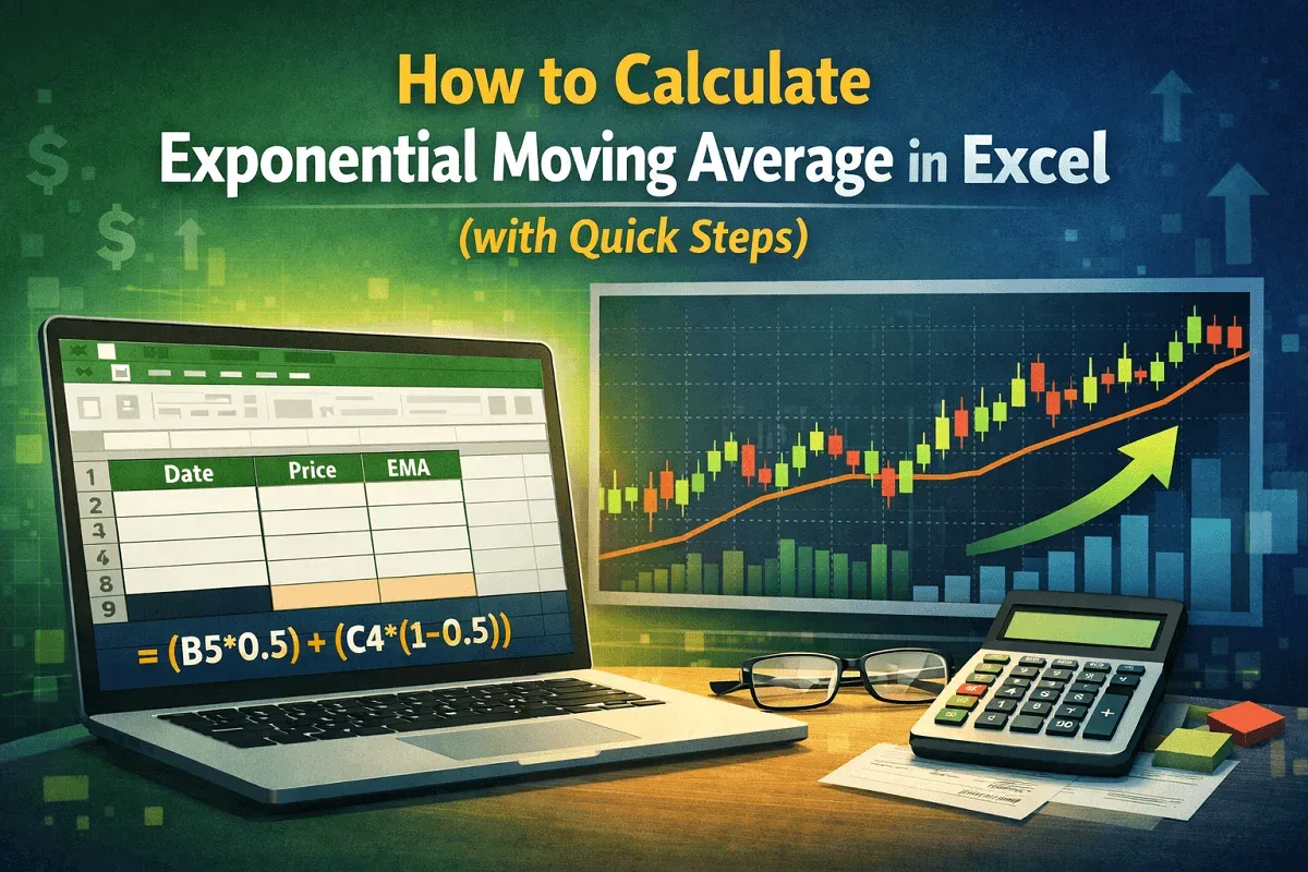 How to Calculate Exponential Moving Average in Excel (with Quick Steps)