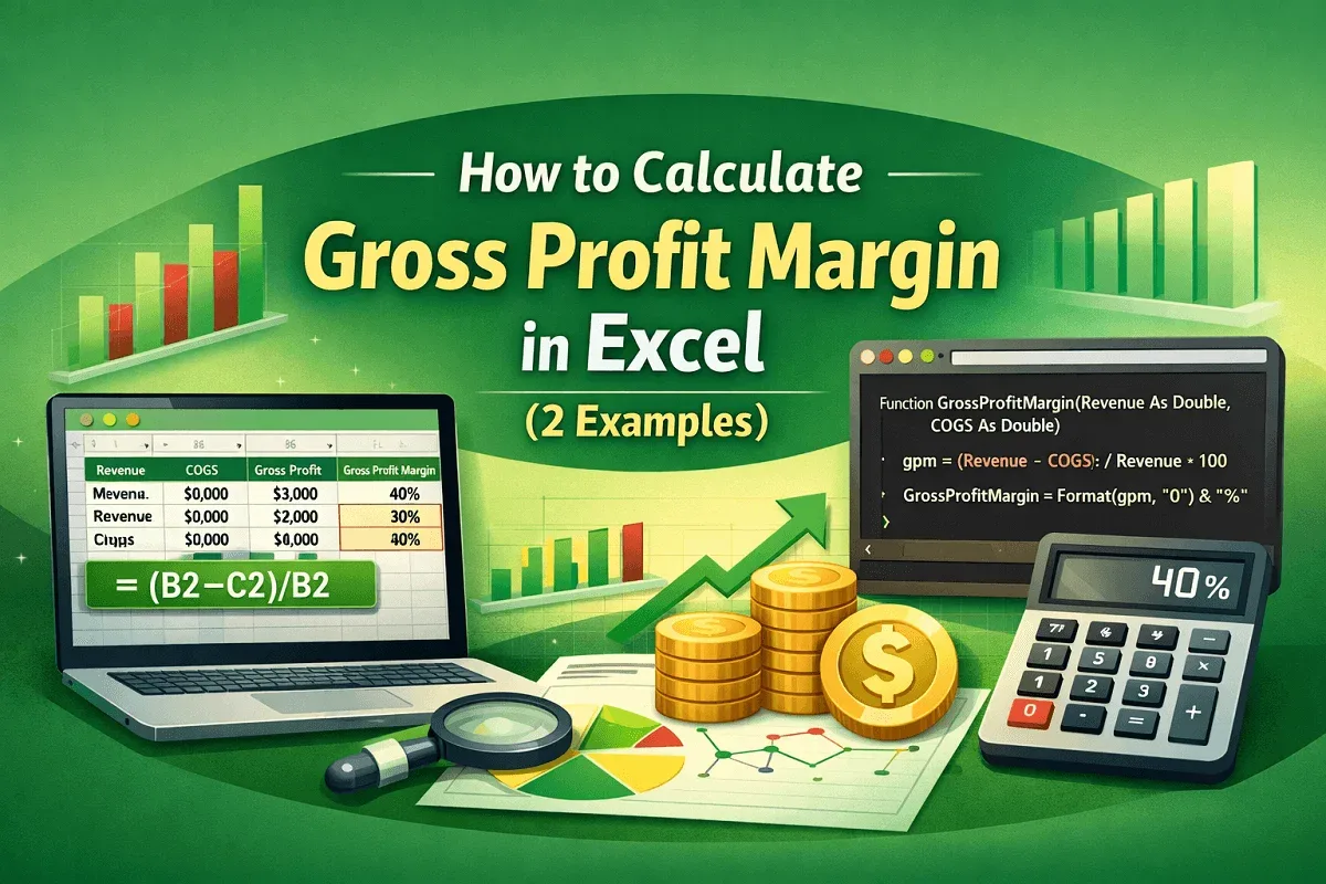 How to Calculate Gross Profit Margin in Excel (2 Examples)