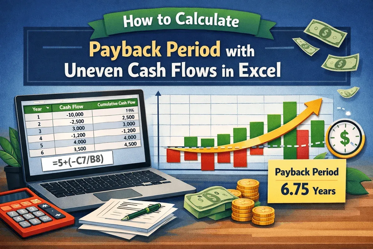 How to Calculate Payback Period with Uneven Cash Flows in Excel