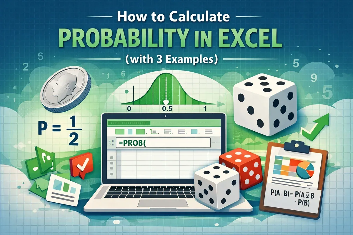 How to Calculate Probability in Excel (with 3 Examples)
