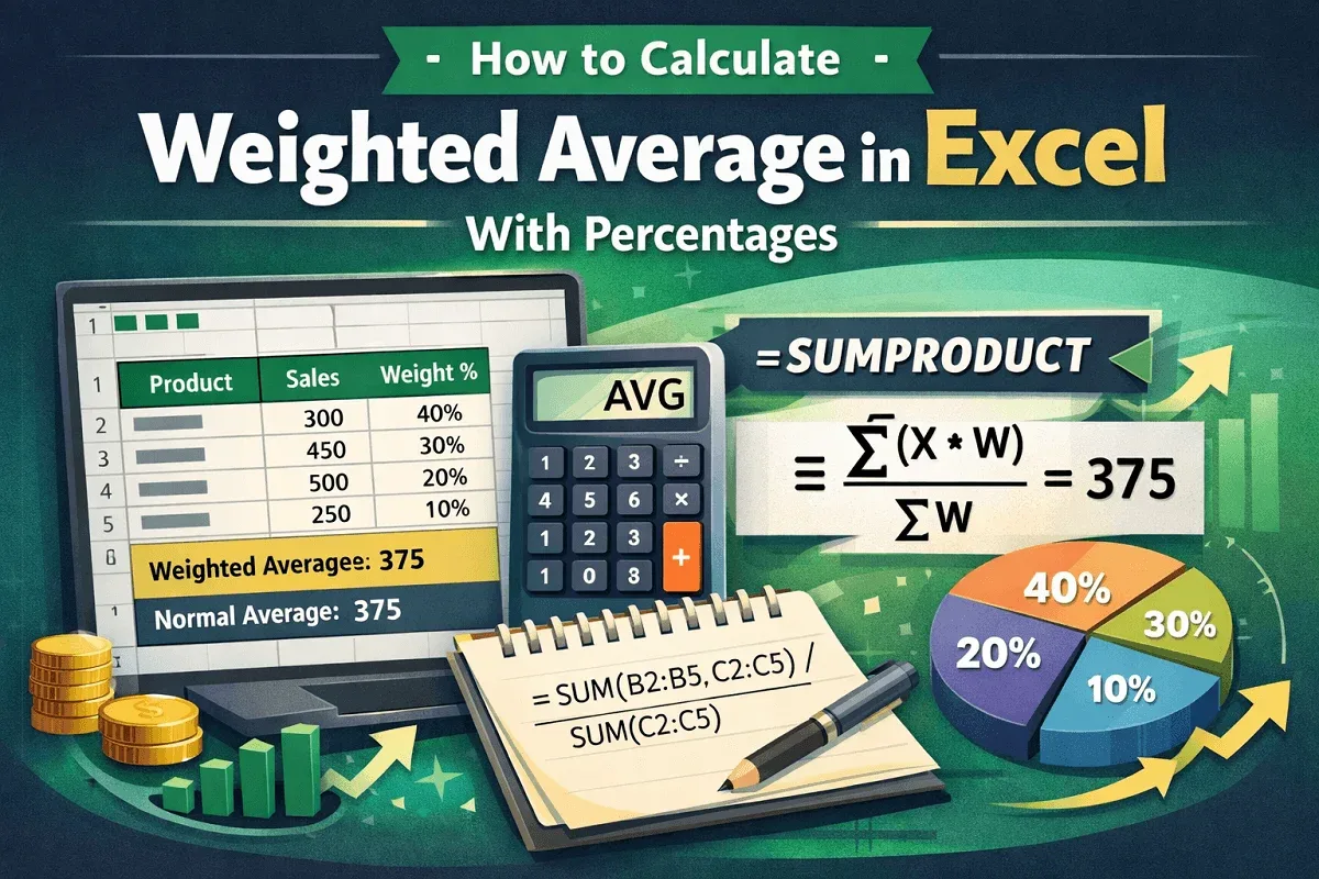 How to Calculate Weighted Average in Excel With Percentages