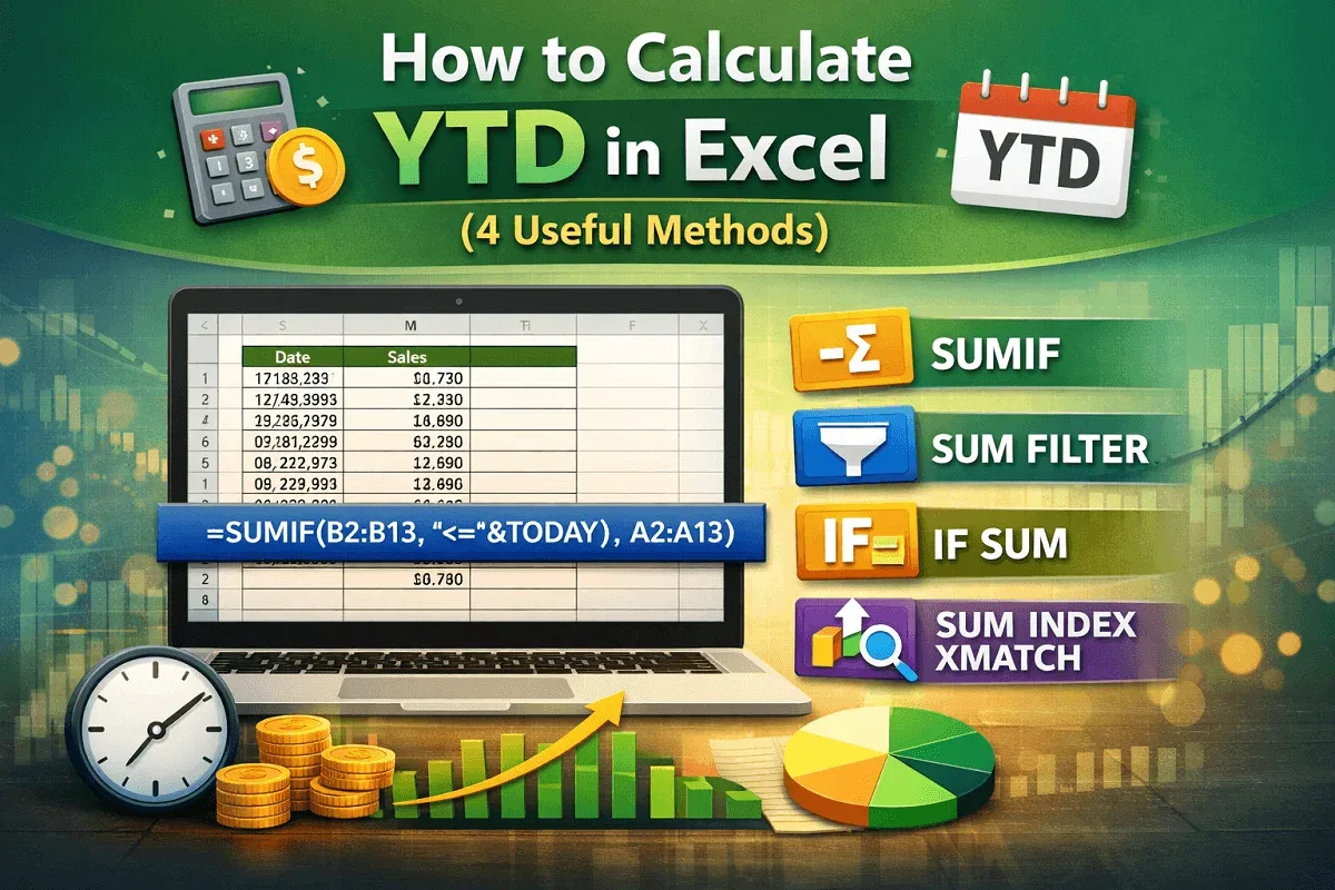 How to Calculate YTD in Excel (4 Useful Methods)