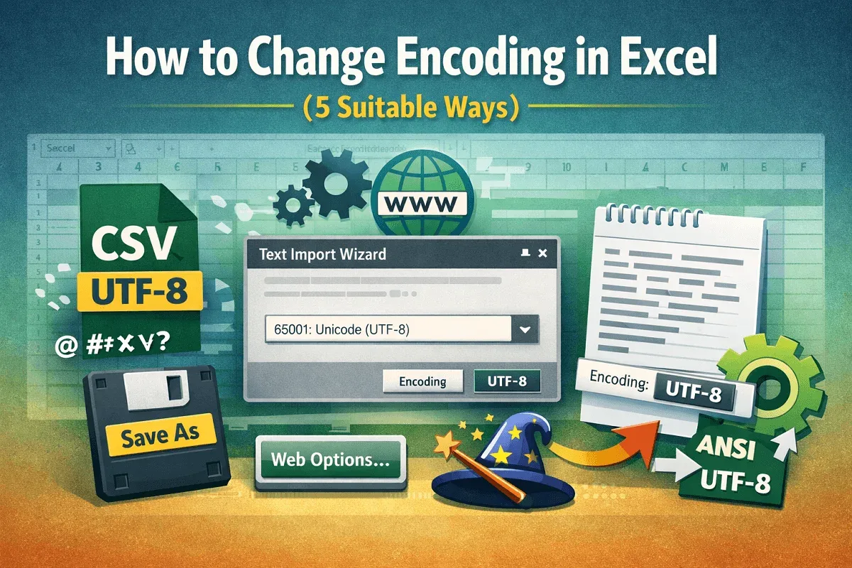 How to Change Encoding in Excel (5 Suitable Ways)