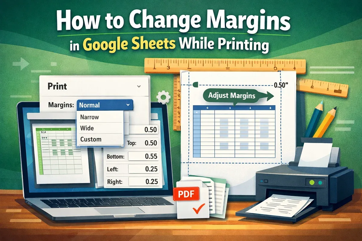 How to Change Margins in Google Sheets While Printing