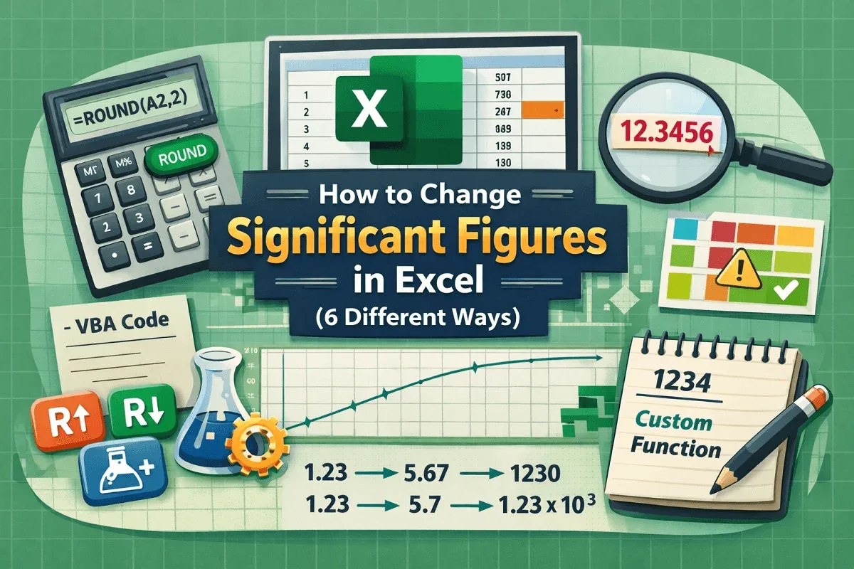 How to Change Significant Figures in Excel (6 Different Ways)