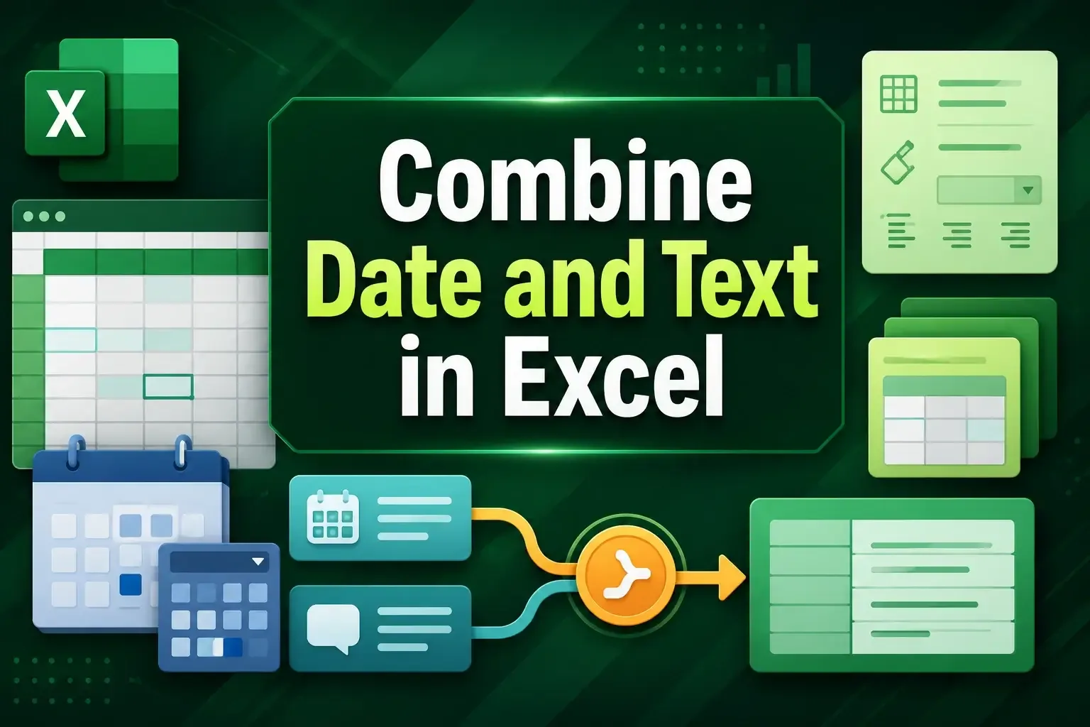 How to Combine Date and Text in Excel (4 Suitable Methods)