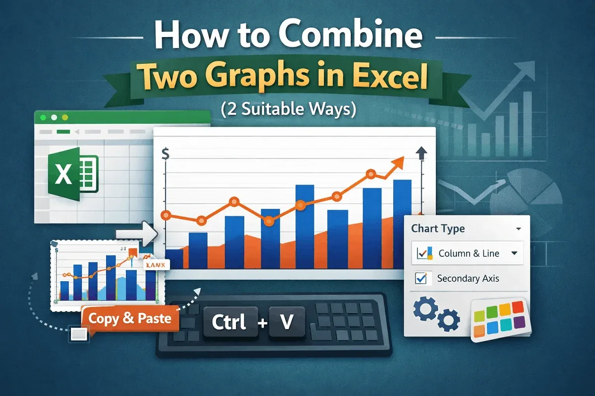 How to Combine Two Graphs in Excel (2 Suitable Ways)