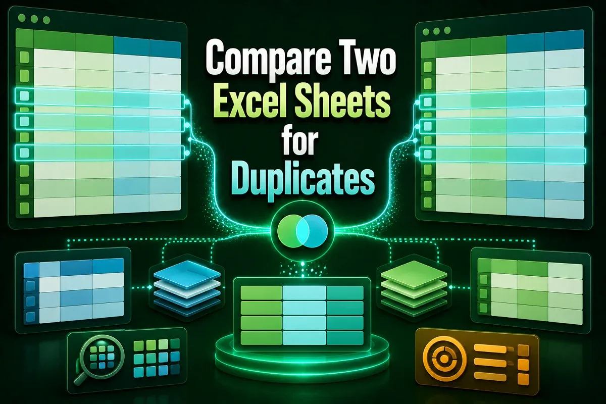 How to Compare Two Excel Sheets for Duplicates (6 Simple Ways)