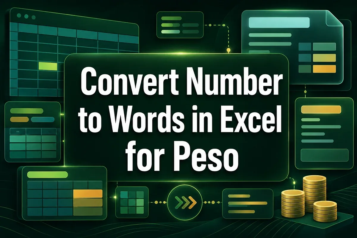 How to Convert Number to Words in Excel for Peso (2 Ways)