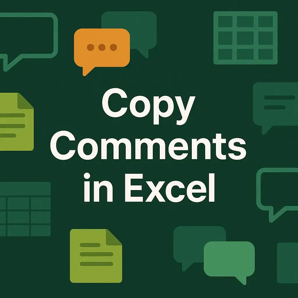 How to Copy Comments in Excel (4 Different Ways)