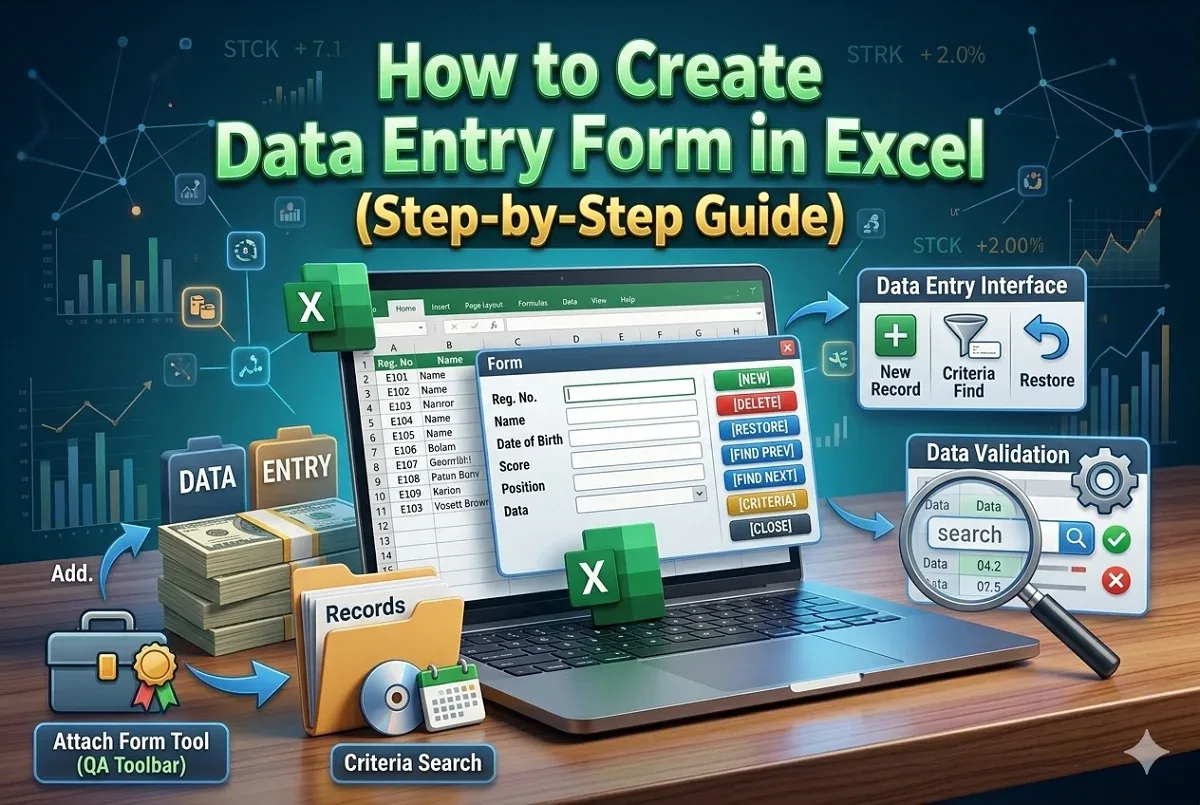 How to Create Data Entry Form in Excel (Step-by-Step Guide)