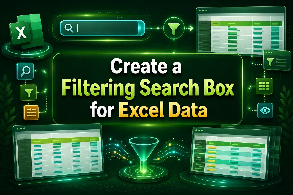 How to Create a Filtering Search Box for Your Excel Data