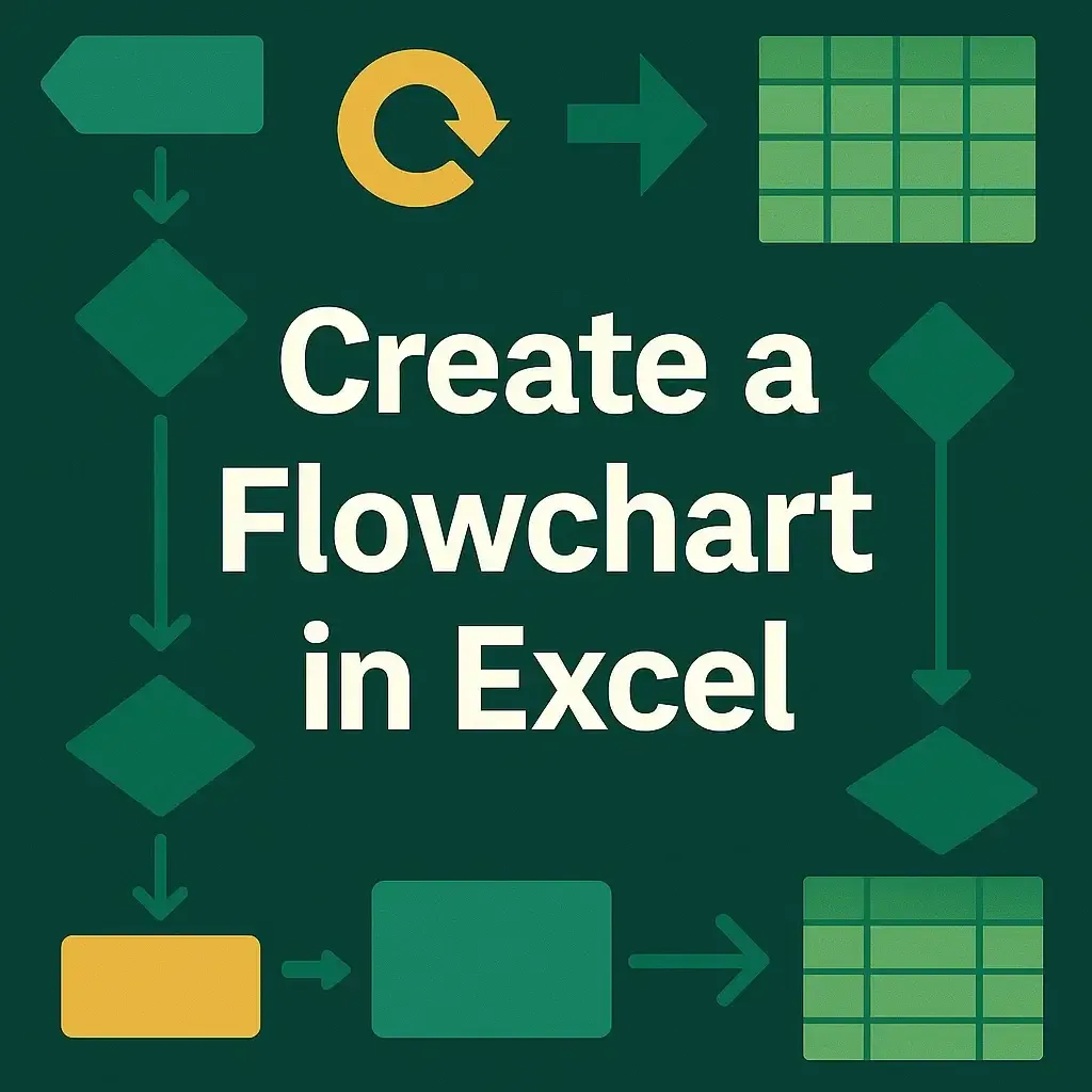 How to Create a Flowchart in Excel (with 4 Easy Steps)