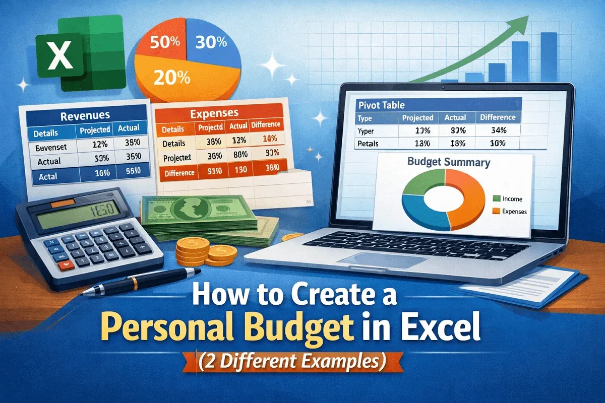 How to Create a Personal Budget in Excel (2 Different Examples)